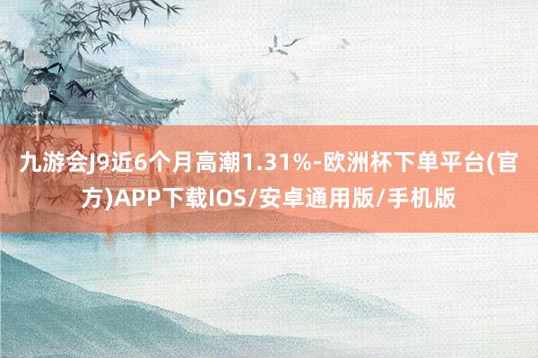 九游会J9近6个月高潮1.31%-欧洲杯下单平台(官方)APP下载IOS/安卓通用版/手机版