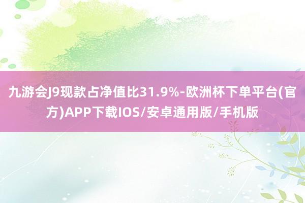 九游会J9现款占净值比31.9%-欧洲杯下单平台(官方)APP下载IOS/安卓通用版/手机版