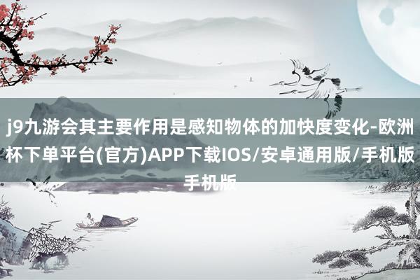 j9九游会其主要作用是感知物体的加快度变化-欧洲杯下单平台(官方)APP下载IOS/安卓通用版/手机版