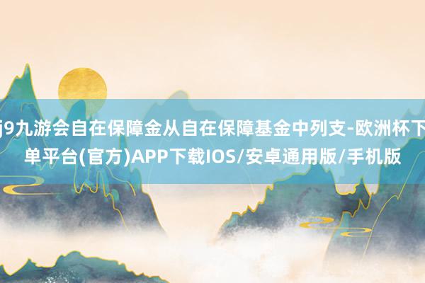 j9九游会自在保障金从自在保障基金中列支-欧洲杯下单平台(官方)APP下载IOS/安卓通用版/手机版