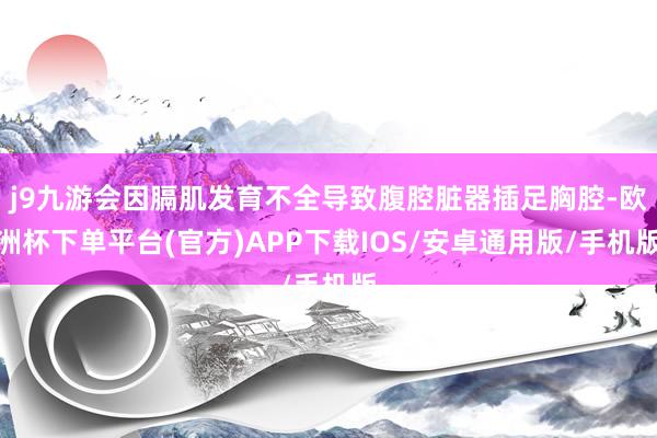 j9九游会因膈肌发育不全导致腹腔脏器插足胸腔-欧洲杯下单平台(官方)APP下载IOS/安卓通用版/手机版