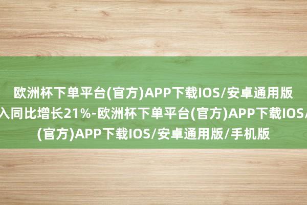 欧洲杯下单平台(官方)APP下载IOS/安卓通用版/手机版营销做事收入同比增长21%-欧洲杯下单平台(官方)APP下载IOS/安卓通用版/手机版