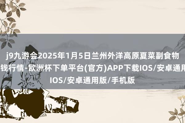 j9九游会2025年1月5日兰州外洋高原夏菜副食物采购中心价钱行情-欧洲杯下单平台(官方)APP下载IOS/安卓通用版/手机版